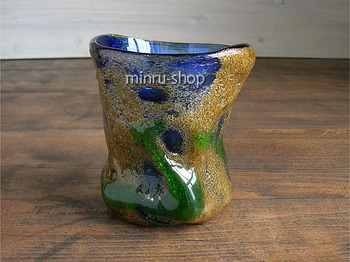 究極の琉球ガラス　紅珊瑚ロックグラス　minru-shop